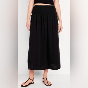 Old Navy High-Waisted Crinkle Gauze Smocked Maxi Skirt size large